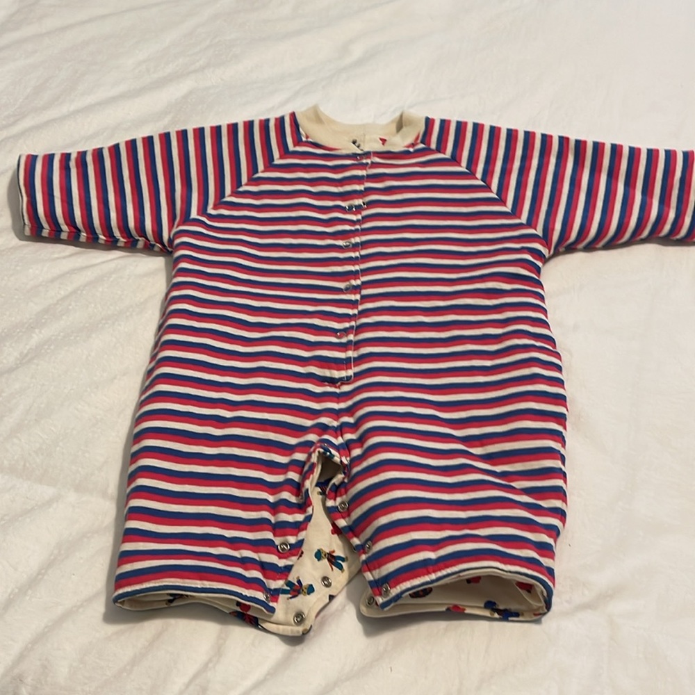 Vintage Laura Ashley Reversible Warm Onesie